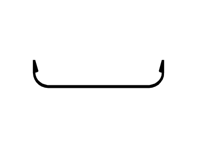 Tapa horizontal curva
